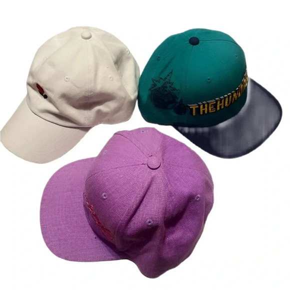 Vintage 3 x The Hundreds streetwear athletic trendy casual SnapBack cap OS - Picture 2 of 6